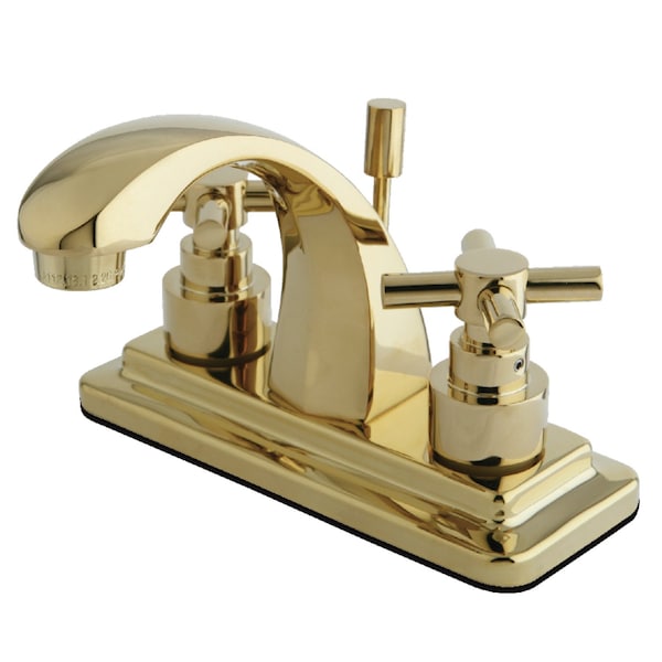 KS4642EX 4" Centerset Bathroom Faucet, Polished Brass